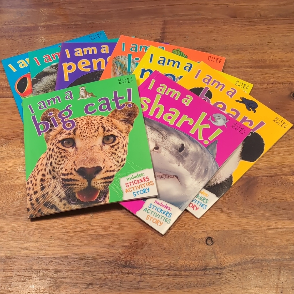 Colorful Animal Story Books Set